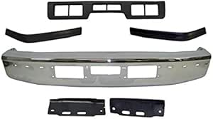 Fits 1992-1997 F150 F250 Gas Diesel Front Bumper Chrome Filler Pad Bracket 6Pcs FO1067108 FO1066108 FO1002254 FO1057272 FO1058271 FO1059271