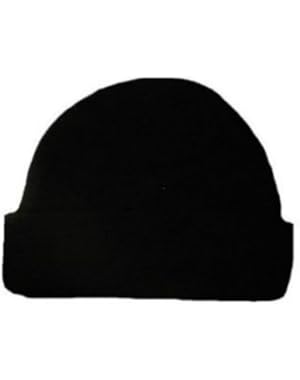 Jacqui's Unisex Baby Black Cotton Knit Hat