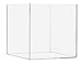8 Inch Clear Acrylic Display Box with One Open Side No Lid Versatile Square Merchandise Storage Bin or Retail Product Riser No Assembly by Marketing Holders