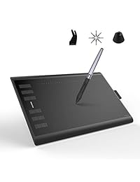 Huion inspiroy h1060p Tablet gráfica para dibujo con inclinación respuesta Battery-  Stylus y bolígrafo de 8192 presión