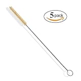 Fangfang Extra-Long 16 Inch x 1/2 Inch Tube Bottle Brush 5 Pack