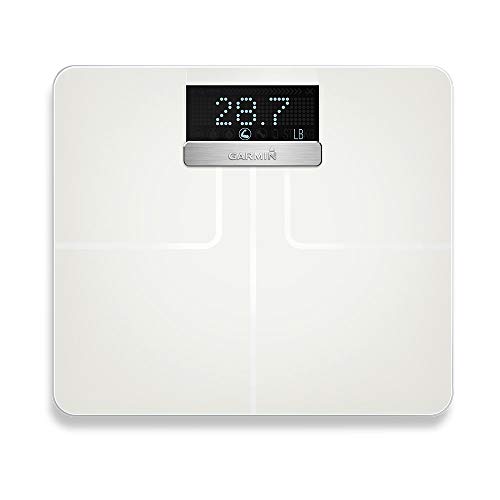 Garmin Index Smart Scale, Wi-Fi Digital Scale, Recognizes Up to 16 Users, Up to 9 Months of Battery Life, White