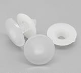 Housweety 50Sets White Toy Doll Making Craft Joints 20mmx20mm 20mmx5mm