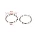 uxcell a16022600ux0048 M5 x 50mm 201 Stainless Steel Strapping Welded Round O Rings 10 Pcs (Pack of 10)
