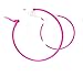 Hot Pink Hoop Earrings Simple Thin Hoop Earrings 2 Inch Hoop Earrings
