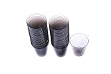 Plastic Shot Glass - Partay Shenanigans Disposable 2 Oz Black Jello Shot Glasses - 100 Ct