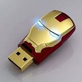 Iron Man Mask The Avengers Metal 16GB Usb 2.0 Memory Stick Flash Drive Red
