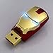Iron Man Mask The Avengers Metal 16GB Usb 2.0 Memory Stick Flash Drive Red