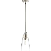 Z-Lite 2300P8-BN Wentworth Pendant, 1-Light 60 Watts, Brushed Nickel
