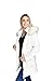 Beinia Valuker Women's Down Coat with Fur Hood 90D Parka Puffer Jacket 57-Creme-M