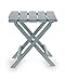 Camco Adirondack Portable Outdoor Folding Side Table-Perfect for The Beach, Camping, Picnics, Cookouts and More-Weatherproof and Rust Resistant-Gray (21032)thumb 1