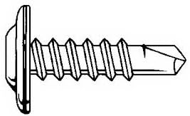 #8 x 2" K-Lath Self Drilling Screws - 2,500 Pieces - Truss Head, Phillips Drive, 410 Stainless Steel (Hardened), 2 Drill Point - Bulk Pail