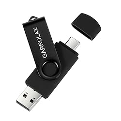 GARRULAX USB Flash Drive, 128GB 2 in 1 OTG Type C