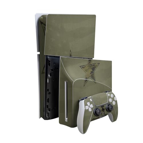 Skin Compatible with PlayStation 5 Slim Digital Edition Bundle + Disc Drive for…