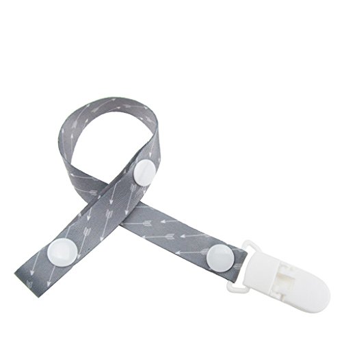Woolf's House Baby Girs Boys Pacifier Chain Clip Holder Nursing Teether Dummy Soother Nipple Leash Strap (Ripple)