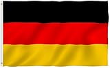 Anley Fly Breeze 3x5 Foot Germany Flag - Vivid Color and UV Fade Resistant - Canvas Header and Double Stitched - German Flags Polyester with Brass Grommets 3 X 5 Ft
