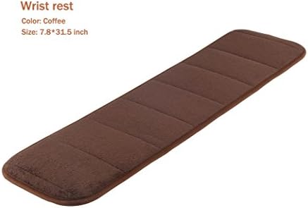 SOLARBUIZ Computer Wrist Rest Arm Pad Keyboard Wrist Elbow Support Mat for Office Desktop Working & Gaming Brings More Comfort & Less Strain(7.9 x 31.5 inch) (Coffee)