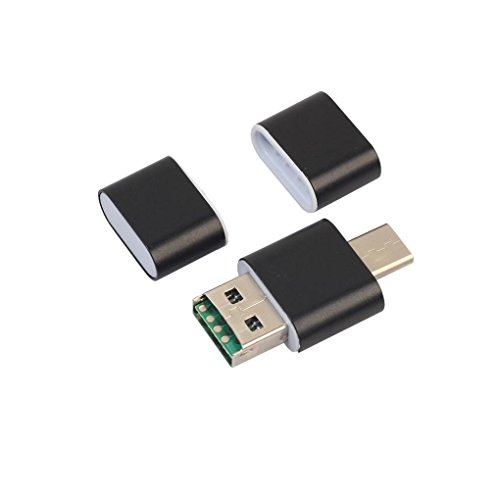 TF / SD Card Reader, [2 Pack] Gotd Ultra Slim USB 3.0 SD / Micro SD Card Reader Adapter Micro USB OTG / USB C OTG Adapter for PC / Laptop / Smartphones/ Tablets (Black) - Thumbnail 7