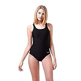 Ajim Negozio Training Racerback Shaping Body Fitness One Piece Swimsuit for Women (XL, Black-2017)