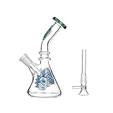 Handmade Decoration Bottles (Green) Glass Bọṇgs