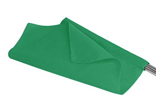 JIAHG Red Referee Flags with Metal Pole Foam Handle Sports Match Linesman Command Flags Red Stainless Steel Signal Flag Football Soccer Ref Flags Rugby Official Flag Track and Field Sports (Green)