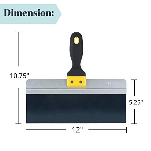 Bates Taping Knife, 12 Inch, Drywall Taping Knife, Dry Wall Knife, Mudding Knife, 12 Inch Putty