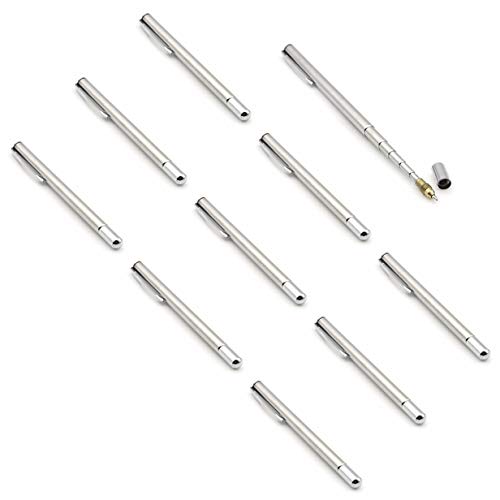Selling Wonderful 10PCS Stainless Steel Pen Size Pocket Pointer with Clip - Hand Pointer Extendable Telescopic Retractable Ballpoint Pen Pointer Handheld Presenter Classroom Whiteboard Pointer