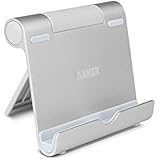 Anker Portable Multi-Angle Stand for Tablets, e-readers and Smartphones, Compatible with iPhone, iPad, Samsung Galaxy/Tab, Google Nexus, HTC, LG, Nokia Lumia, OnePlus and More (Silver)