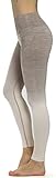 Prolific Health Fitness Power Flex Yoga Pants Leggings - All Colors - XS - XL (Large, Mocha/Pearl Ombre)
