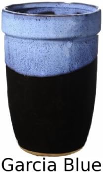 Utensil Holder in Garcia Blue Glaze.