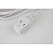AXIS 45507 12-Feet 3-Outlet White Indoor Extension Cord
