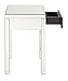 OSP Home Furnishings Reflections End Table with Drawer, Silver Mirrored Finish