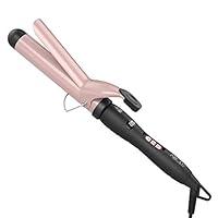 Abody Curling Iron 1.25 Inch, Ceramic Tourmaline Coating Curler with Anti-scalding Insulated Tip, 140-430℉ for All Types of Hair, Dual Voltage, Include Heat Resistant Glove, Rose Gold