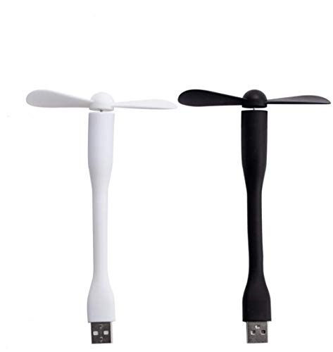 2 Pack USB Mini Fan, Phone Fans, Mini Portable Mobile Computer cooling fan, Quiet Travel Fan Compatible Any USB Port Like Power Bank