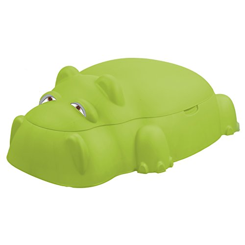 Hippo Sandbox And Pool With Cover - Covered Outdoor Sandboxes For Kids Toddlers - Let Your Childrens Imaginations Run Wild - Weather Resistant NEW - Thumbnail 2