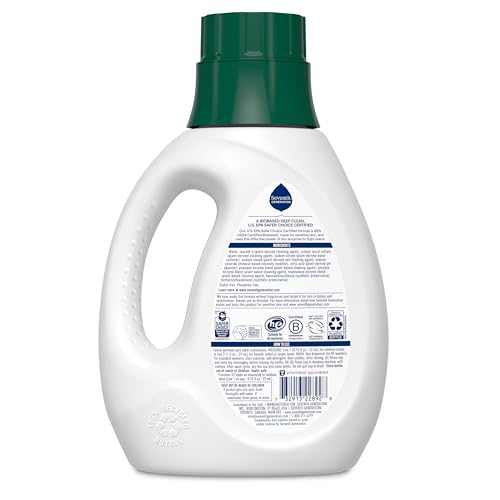 Seventh Generation Concentrated Laundry Detergent Liquid Free & Clear Fragrance Free 40 photo 11