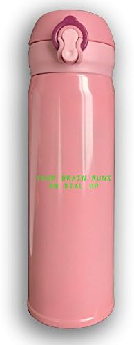 Stainless Water Bottle Design Dial Up,Sports Drinking Bottle,Leak-Proof Vaccum Cup,Travel Mug,With Bounce Cover,Pink