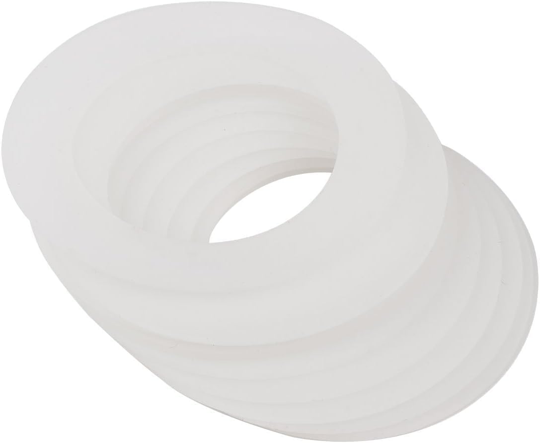Photo 1 of 10Pcs Silicone Replacement Gasket Rings, 7.1 cm Airtight Seals for Mason Jar Lids, Canning Fittings
