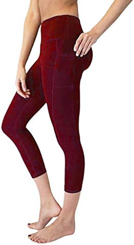 TIANMI Fit Compression Yoga Pants, Power Stretch Workout Leggings with High Waist Tummy Control