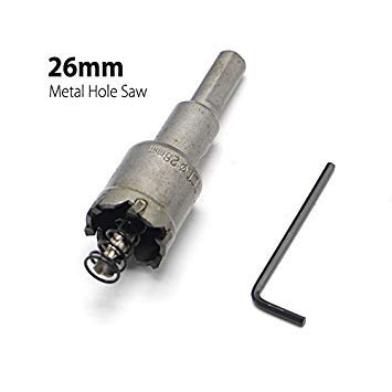 Generic 26mm 1.02" Core Drill Bit Metal Hole Saw Drill Bit for Steel Metal Alloy Cutter Multi tool