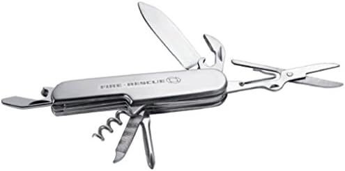 NEW GIFT: Fireman Firefighter Rescue EMT/Paramedic/Medic/Ambulance Tool Army Fire Man Swiss Style STAINLESS STEEL Army Survival Multi Function Tool KNIFE SCISSORS SCREWDRIVER FIRE/RESCUE LOGO