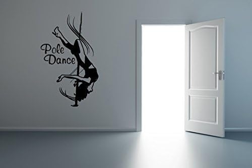 Pole Dance Strip Club Striptese Night Club Burlesque Pole Acrobatic Fitness Sexual Sexy Erotic Studio Wall Decal Sticker 3686