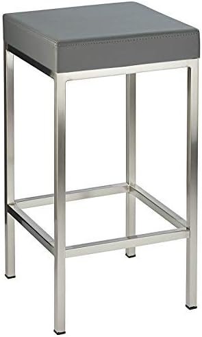Costantino Brushed Kitchen Bar Stool (Grey)