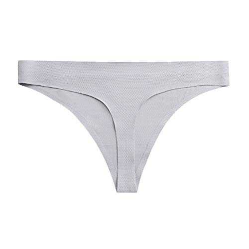 voenxe Seamless Women Underwear Thongs,No Show Ladies Thong,No Line Workout Breathable Comfortable Panties,Soft Undies,5-Pack
