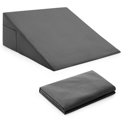 horbaunal Dark Grey Wedge Pillow Cover