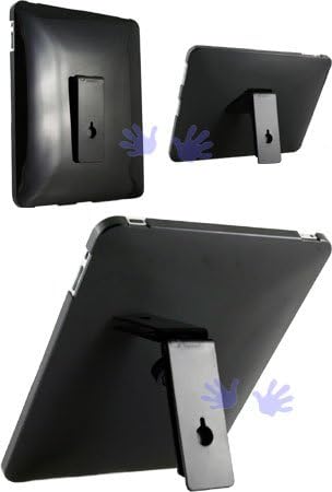 HHi iPad Crystal Clear Hard Case with Muti-Function View Stand Mount - Crystal Black