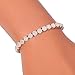 CiNily Adjustable Silver Plated Opal Tennis Bracelet for Women Girls - Fashion Jewelry Gift | Opal Bracelets in Sterling Silver,Rose Gold and Yellow Gold Plating