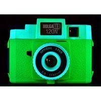 HolgaGlo 120N Plastic Lens Medium Format Camera, Neon Green