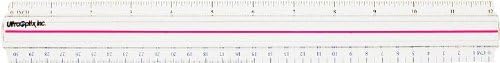 UltraOptix BR-12 Bar Magnifier with 12 inch / 30cm Ruler