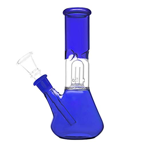 PLabs Mini Beaker Device with Perc 8.5 Inch / 22 cm Blue
